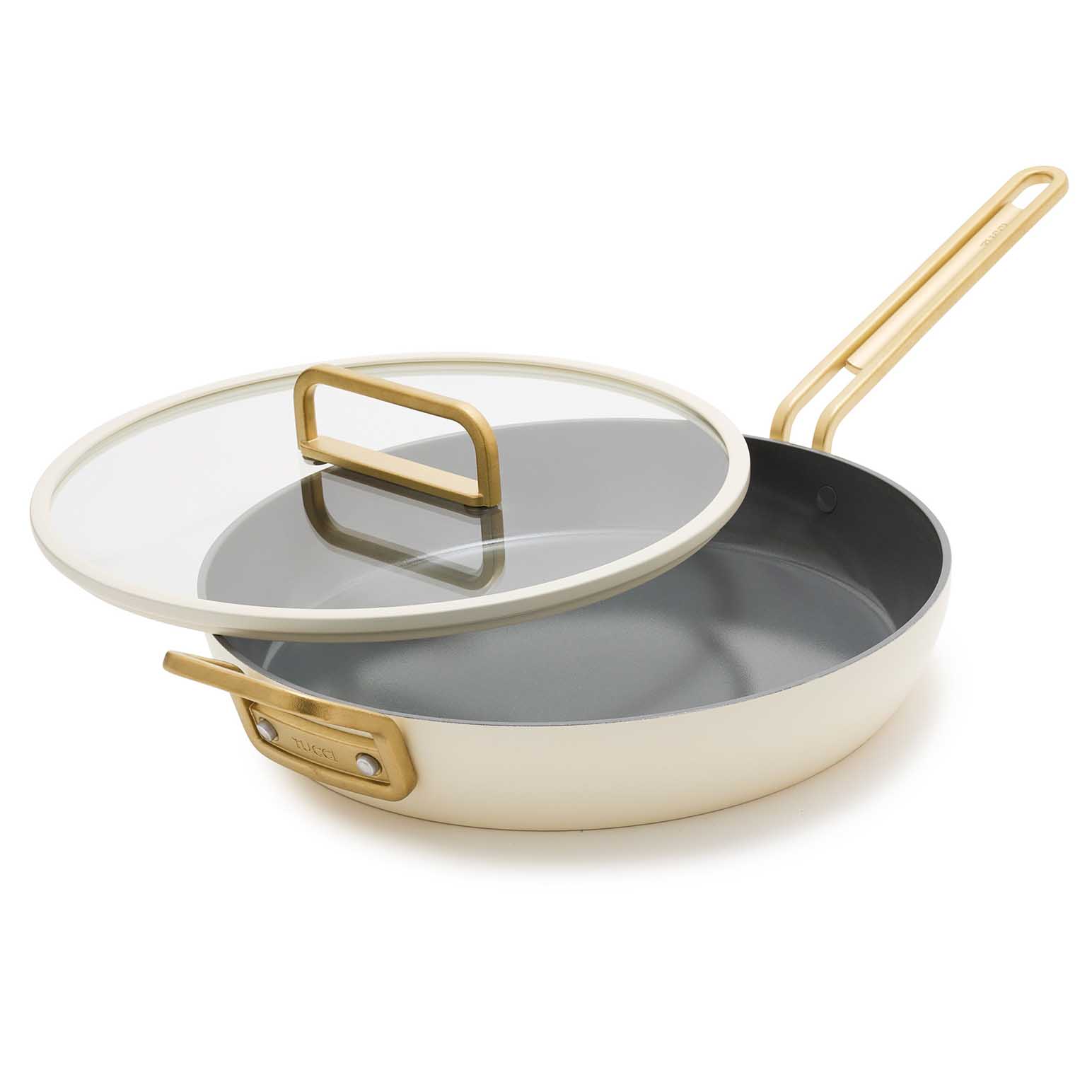 GreenPan Stanley Tucci Covered Frypan 30cm - Carrara White